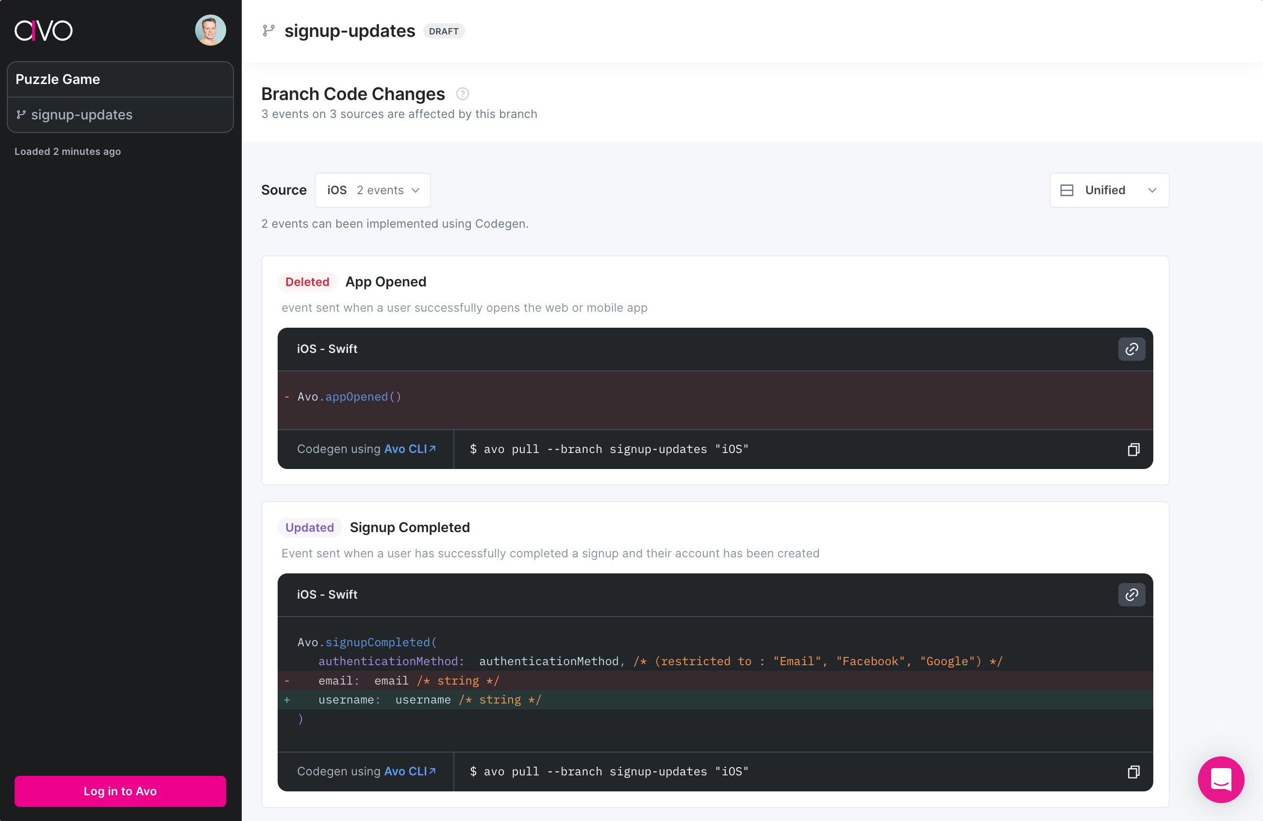 Overview of code changes