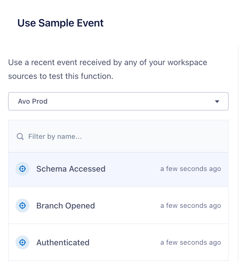 Segment pick sample event modal